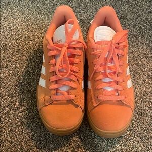 Adidas Bright Pink Sneakers with White Accents